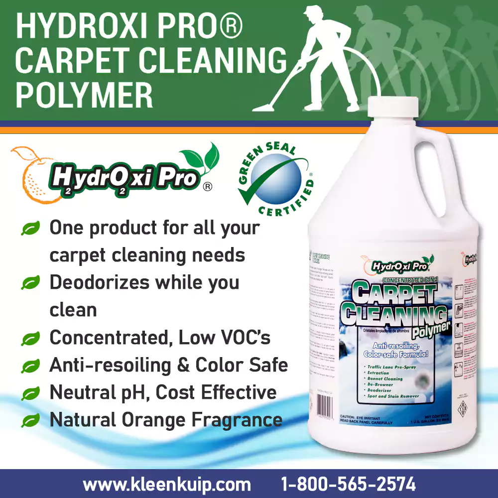 Hydroxi-Pro carpet cleaning polymer Toronto professional cleaning solution